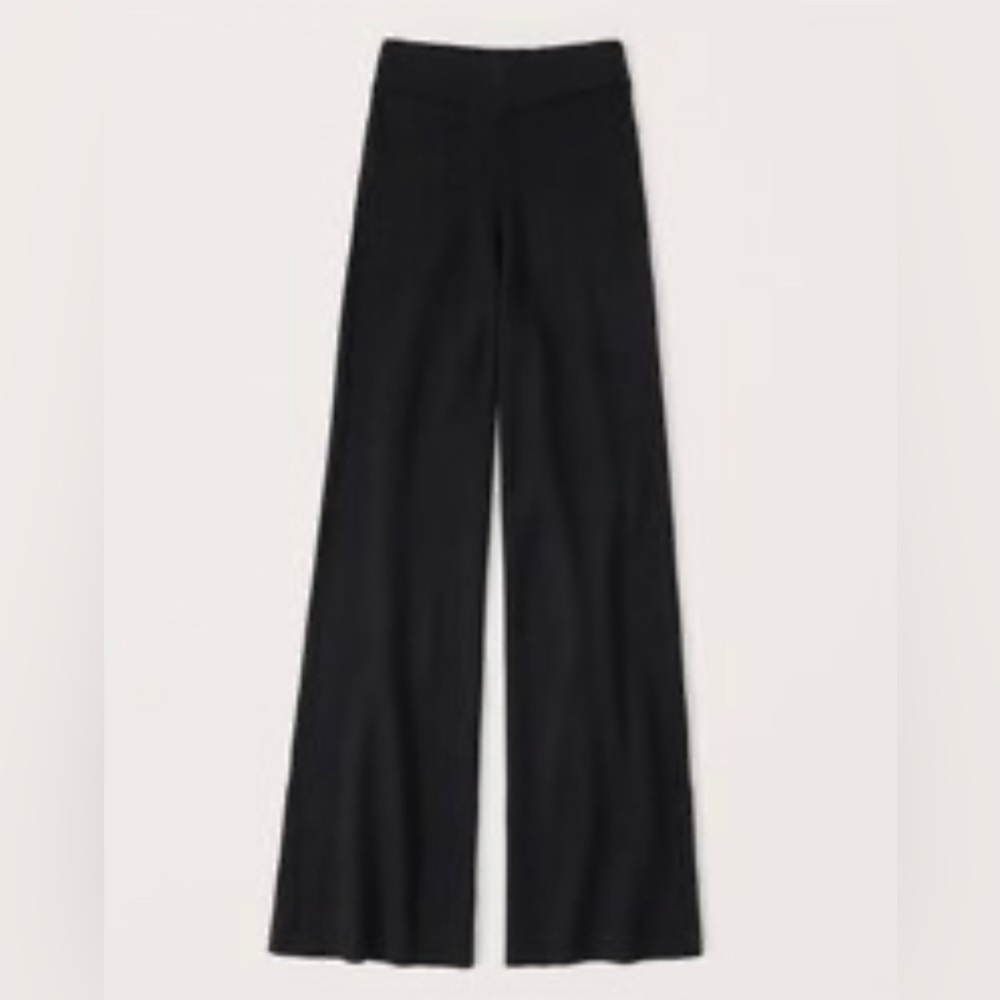 Abercrombie Ribbed Wide Leg Sweater Pants